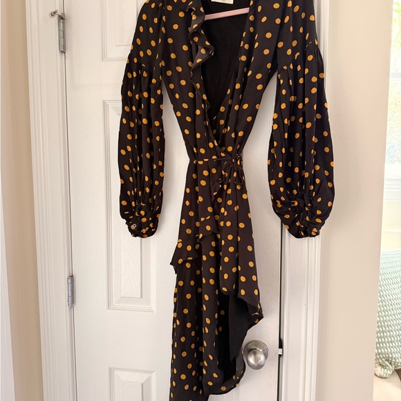 Capulet Pansy Gold Dot Wrap Dress.
Black. Size S MSRP $185 - Picture 7 of 11